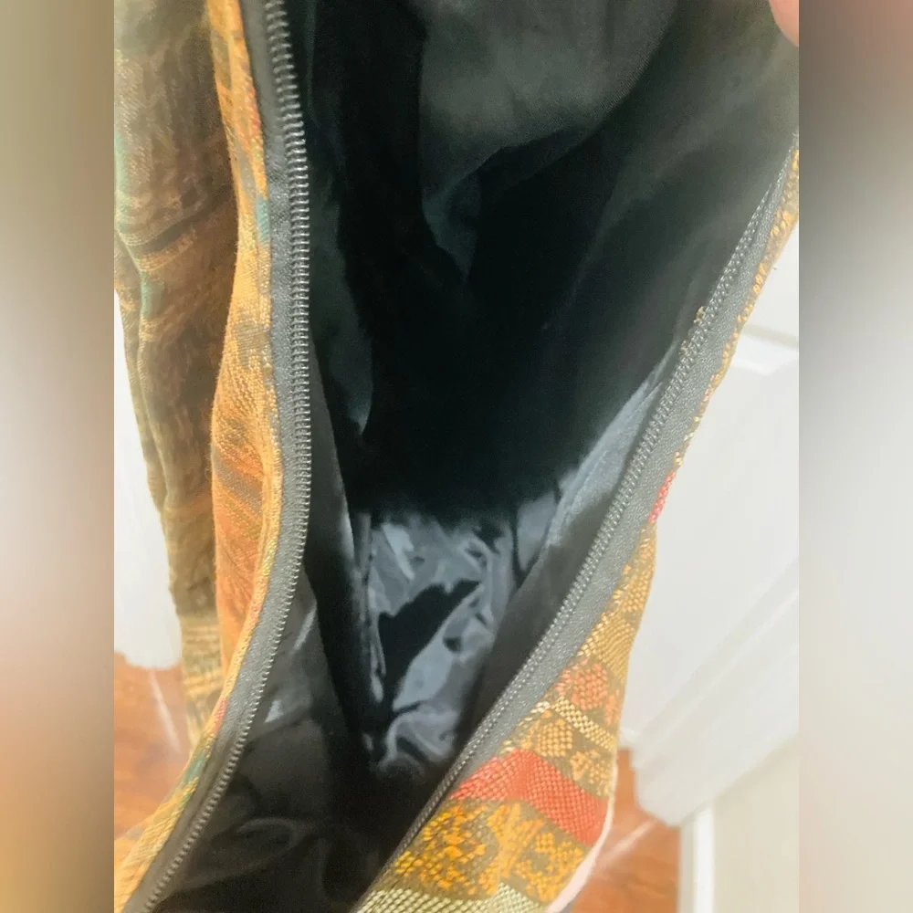 5 for $10: HANDMADE Floral Embroidered Shoulder Bag approx 12” x 14” - Picture 8 of 8